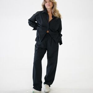 Djerf Avenue Tall Black Breezy Pants